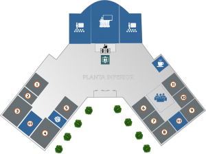 Plano zona celebración Agrocosta